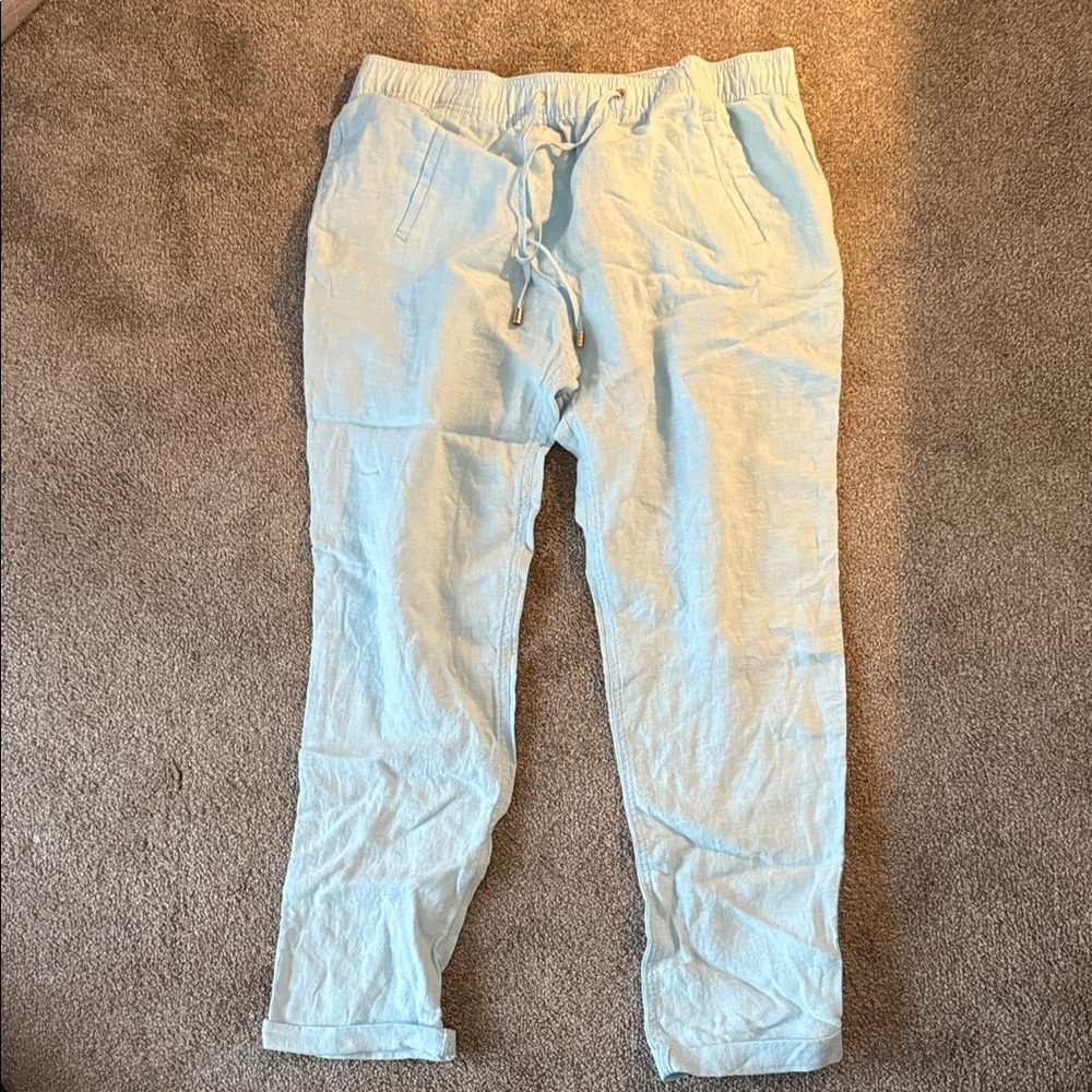 Women’s Lilly Pulitzer Linen Light Blue Pants